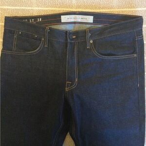 NWOT Williamsburg Garment Company Raw Selvedge Denim, Size 38, Made In USA